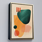 Altın Çerçeveli İskandinav Soyut Tablo