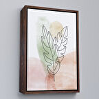 Kahverengi Çerçeveli İskandinav Soyut Tablo