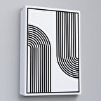 Beyaz Çerçeveli Çocuk Odası Sevimli Yavru Tilki Tablosu