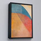 Siyah Çerçeveli Soft İskandinav Soyut Şekiller Tablosu