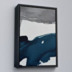 Siyah Çerçeveli Yağlıboya Görünümlü Modern Tablosu