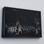 Siyah Çerçeveli Stephen Curry Kanvas Tablo