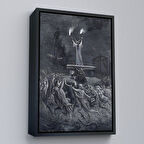 Siyah Çerçeveli Şabat Dansı Duvar Tablosu, Gustave Dore