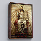 Kahverengi Çerçeveli Hz İsa Tablosu, Long live Christ the King