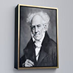 Altın Çerçeveli Arthur Schopenhauer Tablosu