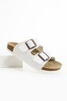 Mikanos Aryan Unisex Ortapedik Eva Taban Comfort Çift Bantlı Tokalı Günlük Rahat Sandalet Terlik