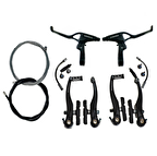 Hsgl Bisiklet Siyah Full Aluminyum Promax V-Fren Siyah Fren Dış Kablo Takımı Bisiklet Fren Sistemleri Yedek Parça