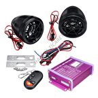  Hsgl Motorsiklet Alarm Sistemleri MP3 FM SD USB Müzik Sistemleri Uzaktan Kumandalı
