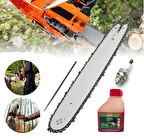 Hsgl Motorlu Testere Stıhl Uyumlu 3/25 33.5 Diş Kılavuz 2T yağ Buji Set Stıhl 024 026 MS240 MS270 MS280 Modellere uyumlu