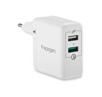 Spigen F207 USB Hızlı Şarj Aleti Beyaz