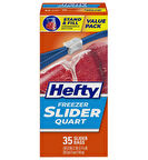 Hefty Tekrar Kullanılabilir Buzdolabı Poşeti 20,3x5x14,4cm (35 Adet)
