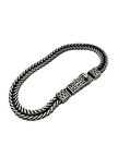 Gümüş Örme Erkek Bileklik 22cm - Cihan Albora Bilekliği