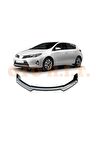 Toyota Auris 2013-2015 Uyumlu Esnek Ayarlanabilir 3 Parça Kanatlı Piano Black Ön Lip