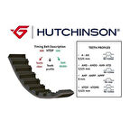 Hutchinson 123HTDP27C Triger Kayışı 123X270 123 Diş Clio-Kangoo -Megane II 1.5 DCI 01 Ct1035 5578Xs 13028Bn700 8200039519