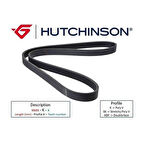 Hutchinson 5PK850 850 K 5 Kanallı Kayış 5 Knl.R11-Flash- Renault 21-Manager 58353 7700729540