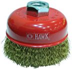 Hawk HA10115 80mm Sarı Dalgalı Telli M14 Vidalı Daire Fırça 3’lü