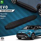 S-Dizayn Hyundai Bayon Evo Siyah Yan Basamak 173 Cm 2021-2024 A+ Kalite
