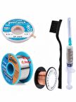 MECHANİC Soldering 63SN/37PB Lehim Teli 03MM 40Gr Ve Flux Lehim Toplama Ve CP 2515 Emme Teli 5in1 Set