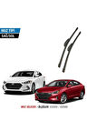HYUNDAİ ELANTRA 2017-2020 2'li Ön Cam Sileceği Sağ Sol Silecek Takımı Muz Silecek
