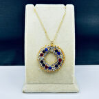 Zirkon Taşlı Kadın Çelik Kolye Hcz-Model YYTNH