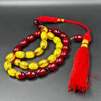 Renk Süzmesi Dik Damarlı Sıkma Kehribar Tesbih Hcz-Model YRBGG