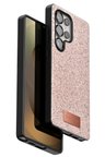 Samsung Uyumlu Galaxy S25 Ultra Bright Simli Kapak - Pembe-(5796)