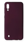 Samsung Galaxy M10 Kılıf First Silikon - Mürdüm-(5796)