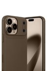 Apple iPhone 17 Pro Max Auto Focus Karbon Kapak - Kahverengi-(5796)