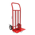 İBTAŞ 250 KG 2 Tekerli Koli, Eşya, Koli, Malzeme Taşıma EL Arabası Tel Örgülü