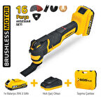 SGS5435 - 20 Volt 2 Amper Akülü Kesici ve Raspalama Makinası