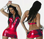  B100979 Parlak Lame Elbise