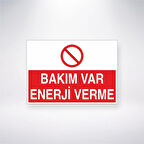 Bakım Var Enerji Verme Sticker 20X28 Cm