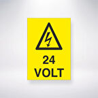 24 Volt Sticker 20X28 Cm