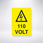 110 Volt Sticker 20X28 Cm