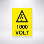 1000 Volt Sticker 20X28 Cm
