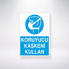 Koruyucu Maskeni Kullan Sticker 20X28 Cm