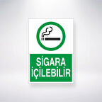 Sigara İçilebilir Sticker 20X28 Cm