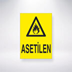 Asetilen Sticker 20X28 Cm