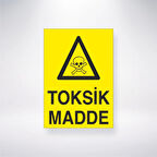 Toksik Madde Sticker 20X28 Cm
