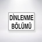 Dinlenme Bölümü