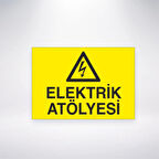 Elektrik Atölyesi Sticker 20X28 Cm