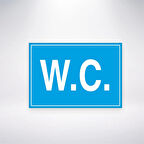 W.C Sticker 20X28 Cm