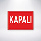 Kapalı Sticker 20X28 Cm