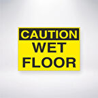 Caution Wet Floor Sticker 20X28 Cm