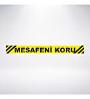 Mesafeni koru 100x10 Sticker 20X28 Cm