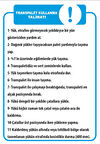 Transpalet Kullanım Talimatı Sticker 20X28 Cm