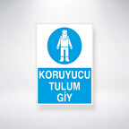 Koruyucu Tulum Giy Sticker 20X28 Cm