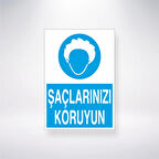 Saçlarınızı Koruyun Sticker 20X28 Cm