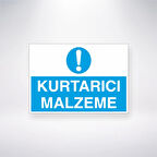 Kurtarıcı Malzeme Sticker 20X28 Cm