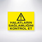 Halatların Sağlamlığını Kontrol Et Sticker 20X28 Cm